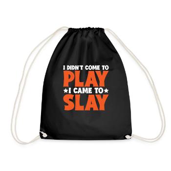 Je ne suis pas venu pour jouer, je suis venu pour tuer 6 - Sac de sport léger - noir - Devant