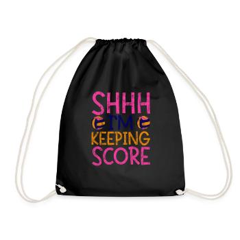 Chut, je garde le score 3 - Sac de sport léger - noir - Devant