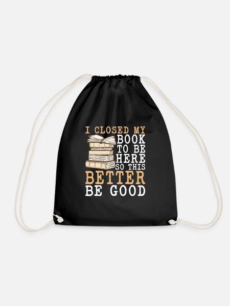 I Closed My Book To Be Here 31 - Turnbeutel - Schwarz