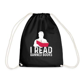 J’ai lu des livres interdits 60 - Sac de sport léger - noir - Devant