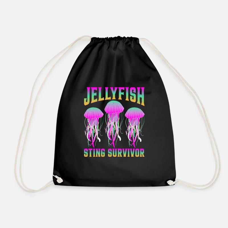 Jellyfish Sting Survivor 6 - Turnbeutel - Schwarz