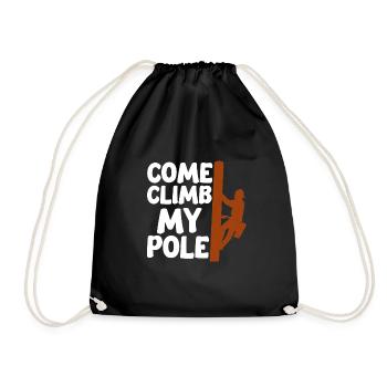 Viens gravir mon pôle 4 - Sac de sport léger - noir - Devant