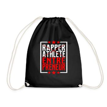 Rapper Athlete Entrepreneur 33 - Drawstring Bag - black - Front