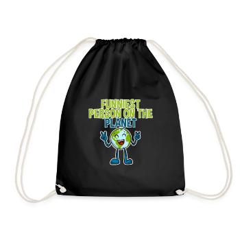 Funniest Person On The Planet 2 - Drawstring Bag - black - Front