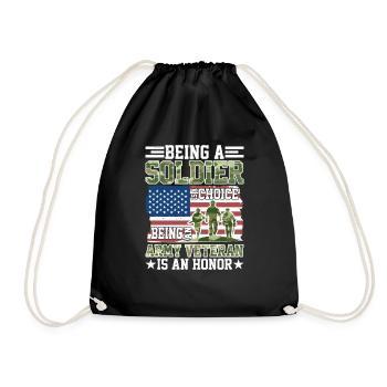 Being A Soldier Is A Choice 5 - Drawstring Bag - black - Front