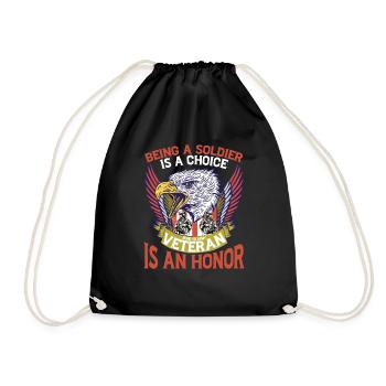 Being A Soldier Is A Choice 6 - Drawstring Bag - black - Front