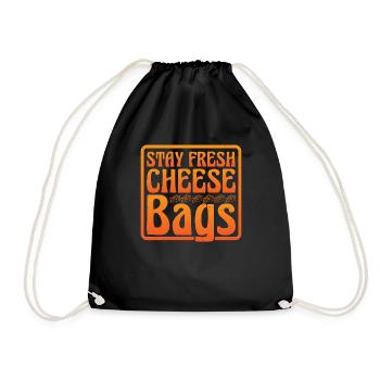 Stay Fresh Cheese Bags 42 - Drawstring Bag - black - Front