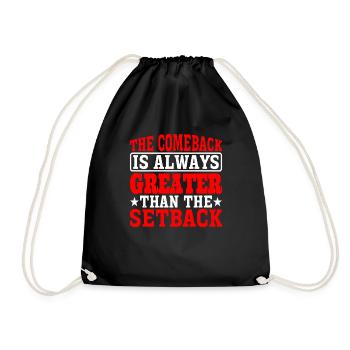 Le retour est toujours plus grand que le revers 10 - Sac de sport léger - noir - Devant
