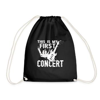 C’est mon premier concert 48 - Sac de sport léger - noir - Devant