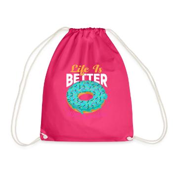 Life Is Better With Sprinkles 16 - Turnbeutel - Fuchsia - Vorne