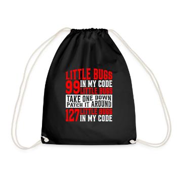 99 petits bugs dans mon code 7 - Sac de sport léger - noir - Devant
