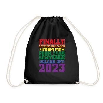 Getting Released From My Four Year Sentence 2 - Drawstring Bag - black - Front