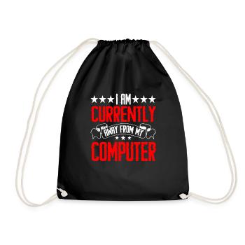 Je suis actuellement absent de mon ordinateur 2 - Sac de sport léger - noir - Devant