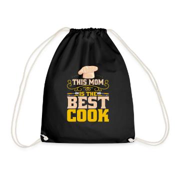 Cette maman est la meilleure cuisinière - Sac de sport léger - noir - Devant