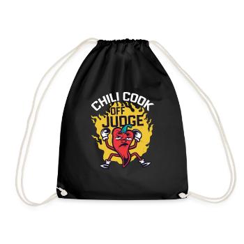 Chili Cook Off Judge 24 - Drawstring Bag - black - Front