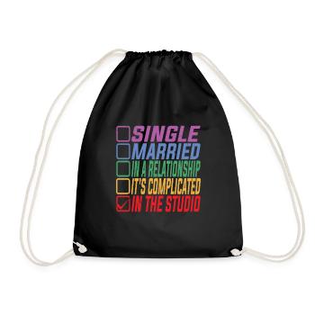 Single, Married, In The Studio 5 - Turnbeutel - Schwarz - Vorne