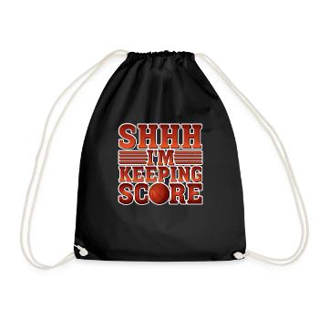 Chut, je garde le score 5 - Sac de sport léger - noir - Devant