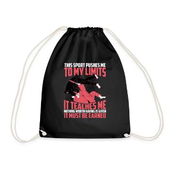This Sport Pushes Me To My Limits 2 - Drawstring Bag - black - Front