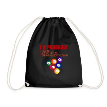 Je suis probablement, 1 en train de jouer, 2 sur le point de jouer, 4 - Sac de sport léger - noir - Devant