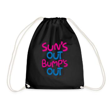 Sun's Out Bump's Out - Drawstring Bag - black - Front