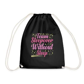 Soirée pyjama d’équipe sans sommeil 2 - Sac de sport léger - noir - Devant