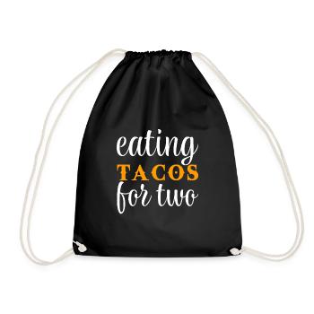 Eating Tacos For Two - Drawstring Bag - black - Front