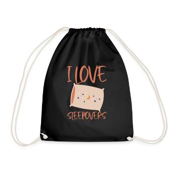 J’adore les soirées pyjama 2 - Sac de sport léger - noir - Devant
