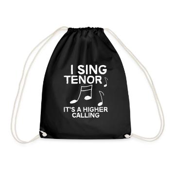 Je chante ténor, c’est une vocation plus haute 4 - Sac de sport léger - noir - Devant