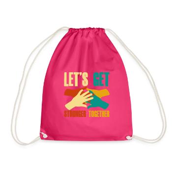 Soyons plus forts ensemble 2 - Sac de sport léger - fuchsia - Devant