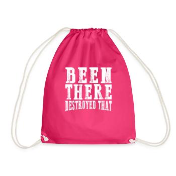Been There Destroyed That 14 - Turnbeutel - Fuchsia - Vorne