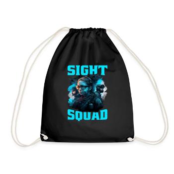 Sight Squad 5 - Drawstring Bag - black - Front