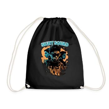 Sight Squad 6 - Drawstring Bag - black - Front