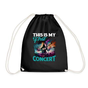 This Is My First Concert 55 - Turnbeutel - Schwarz - Vorne