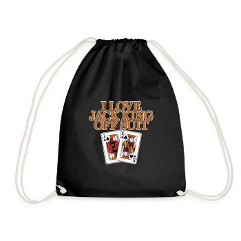 I Love Jack King Off Suit 2 - Drawstring Bag - black - Front