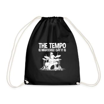 The Tempo Is Whatever I Say It Is 4 - Turnbeutel - Schwarz - Vorne