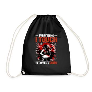 Tout ce que je touche devient un tambour 17 - Sac de sport léger - noir - Devant