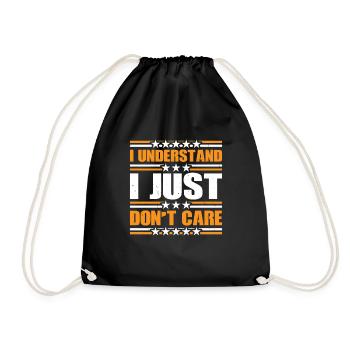 Je comprends, je m’en fiche 9 - Sac de sport léger - noir - Devant
