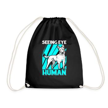 Seeing Eye Human 28 - Drawstring Bag - black - Front