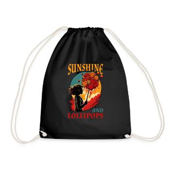 Sunshine And Lollipops 5 - Turnbeutel - Schwarz - Vorne