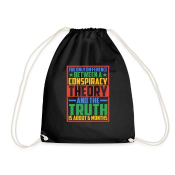 The Only Difference Between A Conspiracy 10 - Turnbeutel - Schwarz - Vorne