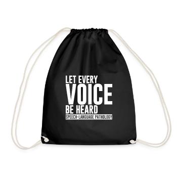 Que chaque voix soit entendue - Sac de sport léger - noir - Devant