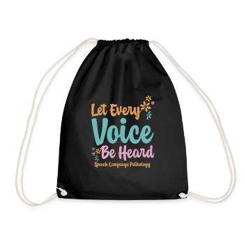 Que chaque voix soit entendue 2 - Sac de sport léger - noir - Devant