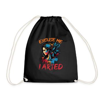 Excusez-moi, j’ai arté 12 - Sac de sport léger - noir - Devant