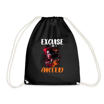 Excusez-moi, j’ai arted 13 - Sac de sport léger - noir - Devant