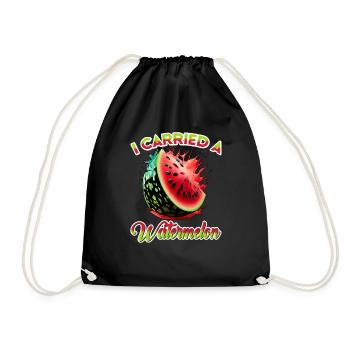 J’ai porté une pastèque 16 - Sac de sport léger - noir - Devant
