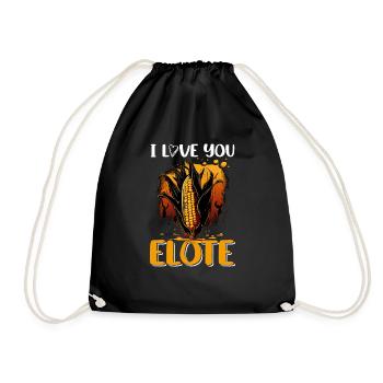 Je t’aime Elote 4 - Sac de sport léger - noir - Devant