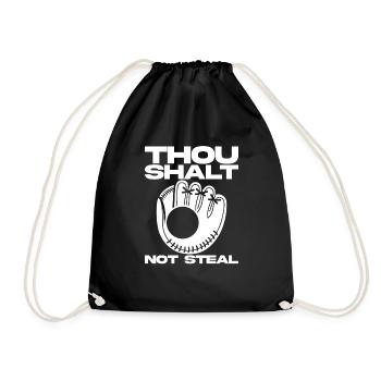 Tu ne voleras point 2 - Sac de sport léger - noir - Devant