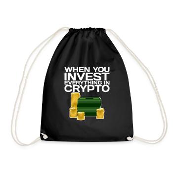 Lorsque vous investissez tout dans Crypto 2 - Sac de sport léger - noir - Devant