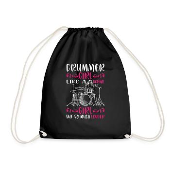 DrummerGirl Like A Normal Girl But So Much Louder2 - Sac de sport léger - noir - Devant