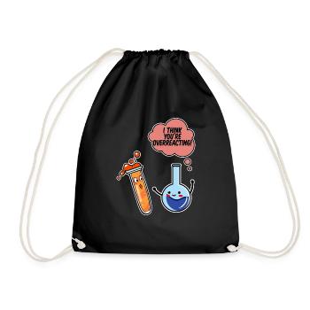 Je pense que vous réagissez de manière excessive - Sac de sport léger - noir - Devant